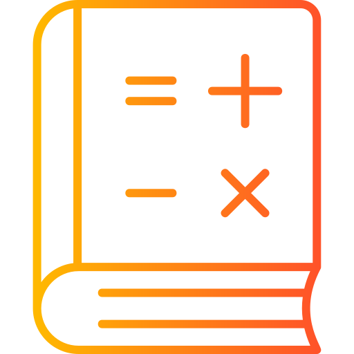 libro de matemáticas icono gratis