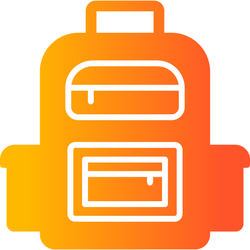 bolsa para la escuela icono gratis