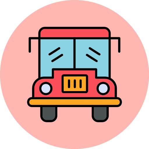 School bus Generic Outline Color icon