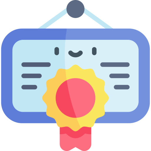 certificado grátis ícone