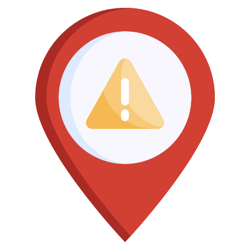 Danger - Free maps and location icons