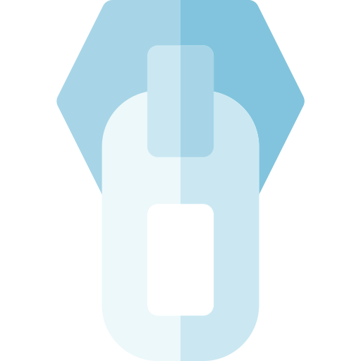 Zipper Basic Rounded Flat icon
