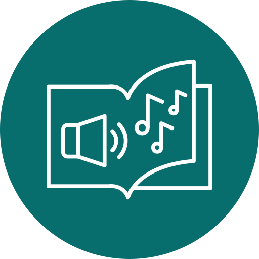 Audio book free icon