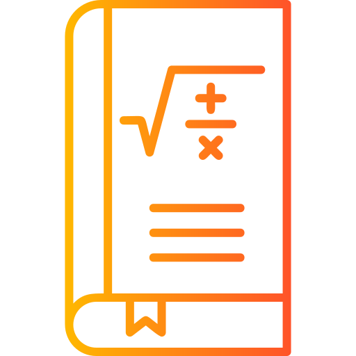 libro de matemáticas icono gratis