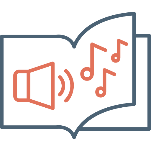 Audio book free icon