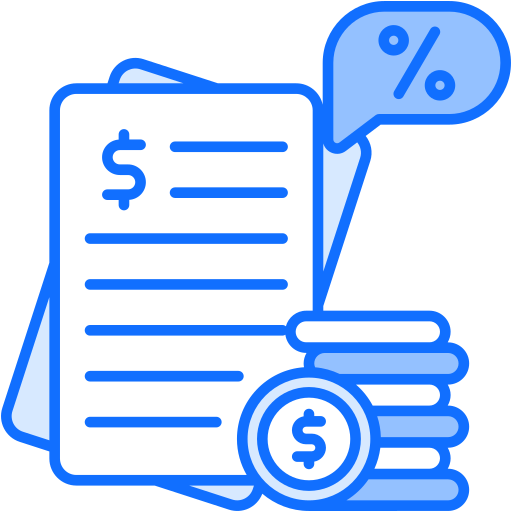 Tax Generic Blue icon