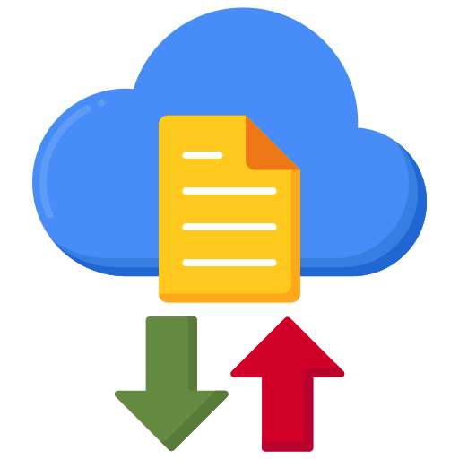 almacenamiento en la nube icono gratis