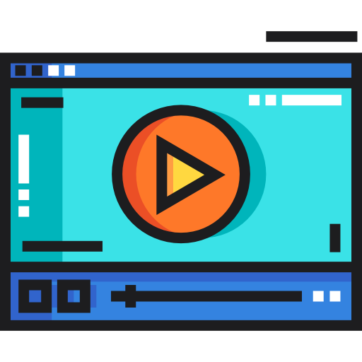 reproductor de video icono gratis