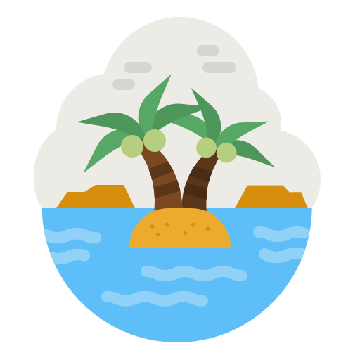 ilha grátis ícone ilha grátis ícone