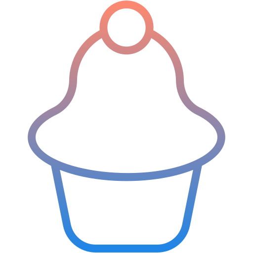 pastel de taza icono gratis