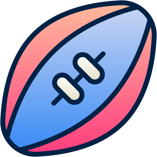 pelota de rugby icono gratis