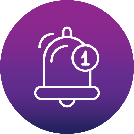 campana de notificación icono gratis