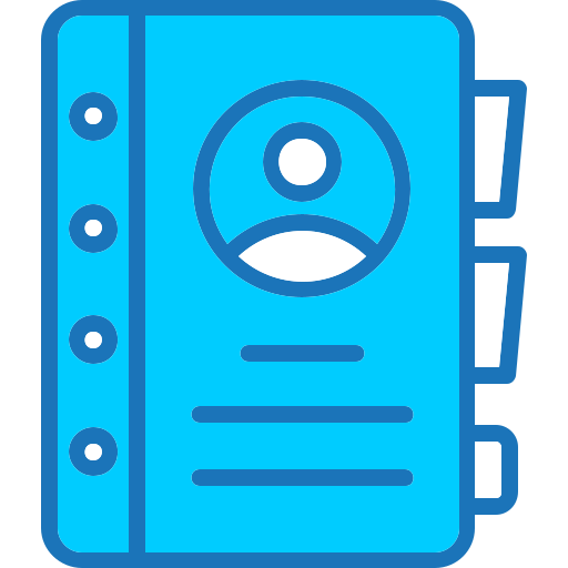 libro de contactos icono gratis