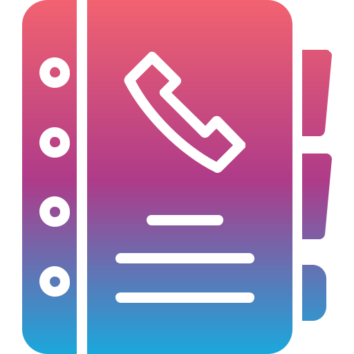 directorio telefónico icono gratis