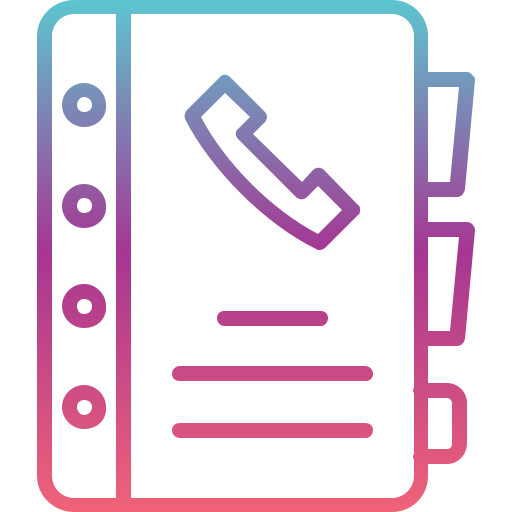 directorio telefónico icono gratis