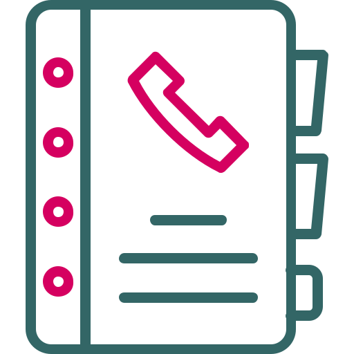 directorio telefónico icono gratis