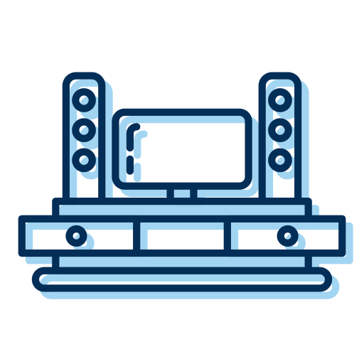 mesa de televisión icono gratis