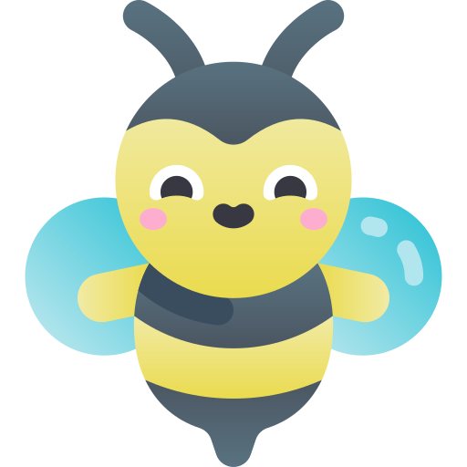 Bee Kawaii Star Gradient icon