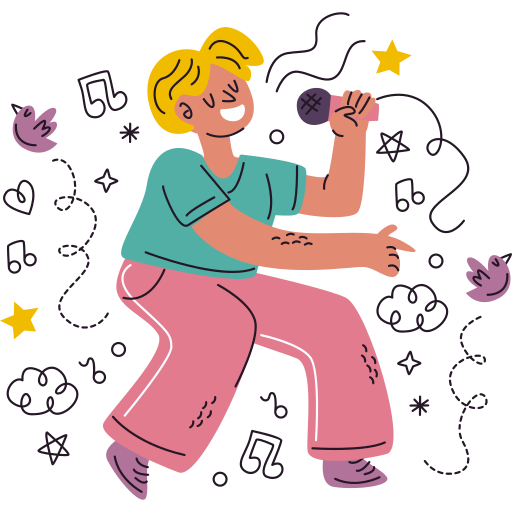 karaoke gratis sticker