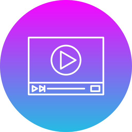 reproductor de video icono gratis