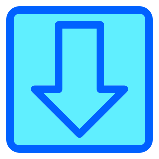 pfeil nach unten kostenlos Icon