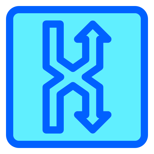 zwei wege kostenlos Icon zwei wege kostenlos Icon