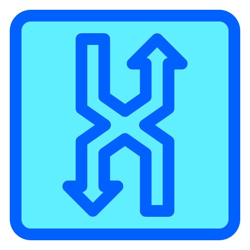 zwei wege kostenlos Icon zwei wege kostenlos Icon