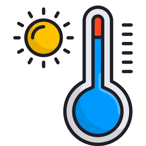 la temperatura icono gratis