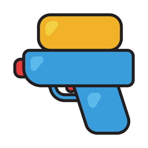 pistola de agua icono gratis