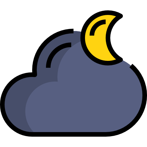 Cloud kank Lineal Color icon