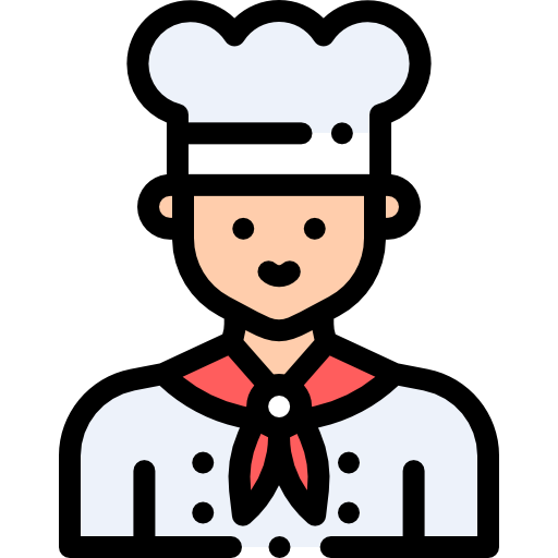 Chef Detailed Rounded Lineal color icon