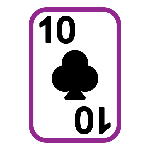 diez de tréboles icono gratis