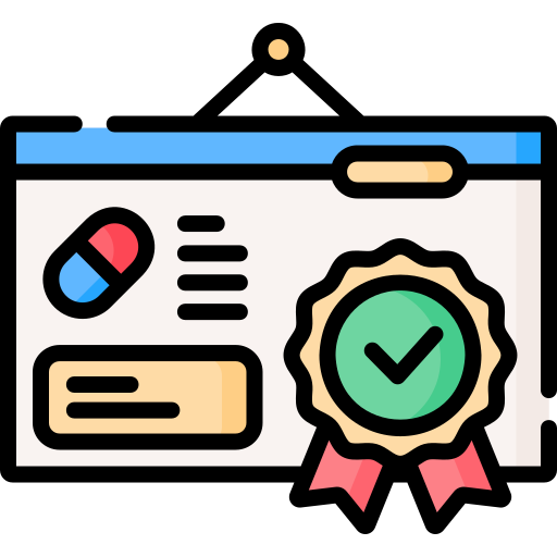 Certificate free icon