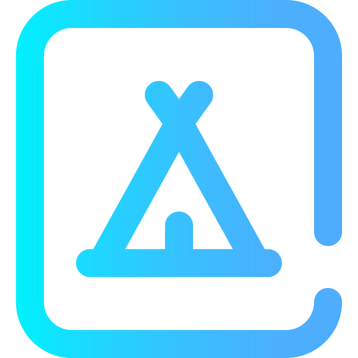 cámping icono gratis