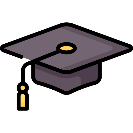 sombrero de graduacion icono gratis