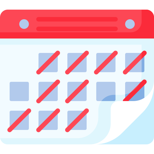 Agenda - Free time and date icons