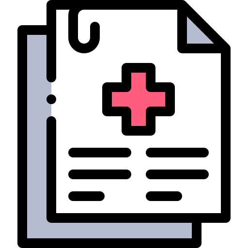 informe médico icono gratis