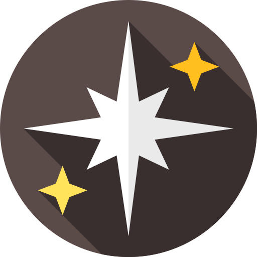 santa estrella icono gratis