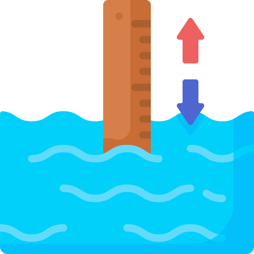 Sea level free icon