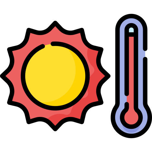 High temperature Special Lineal color icon