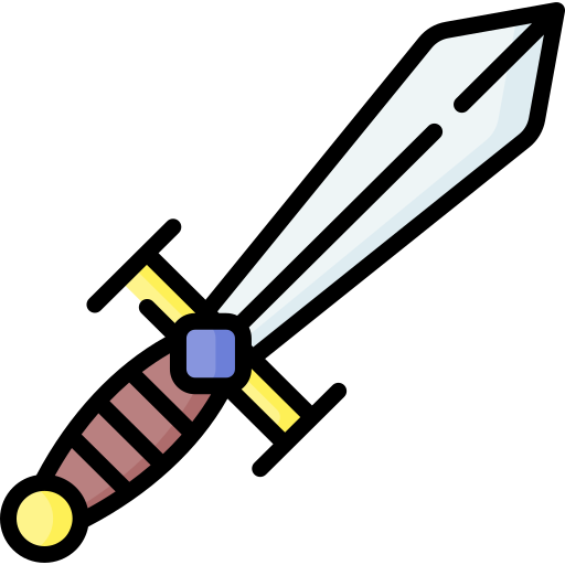 Sword Special Lineal color icon