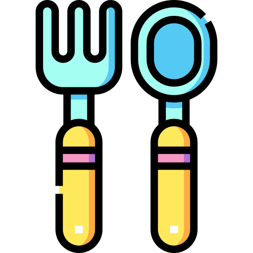 cubiertos de bebe icono gratis