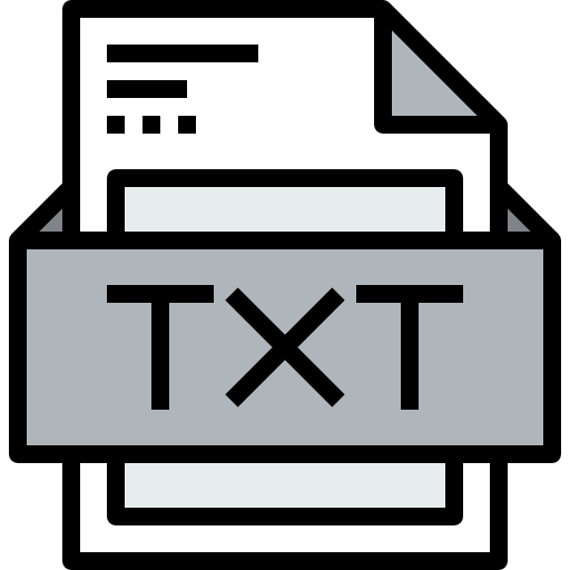 Txt - free icon