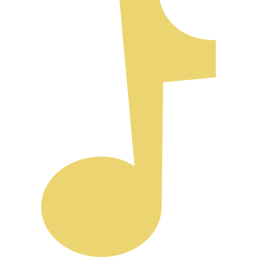 Musical note Cartoon Flat icon