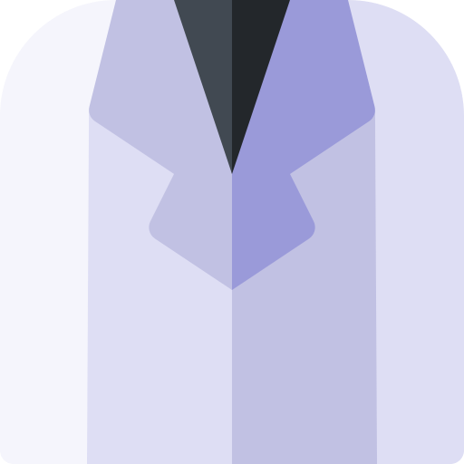 casaco branco grátis ícone