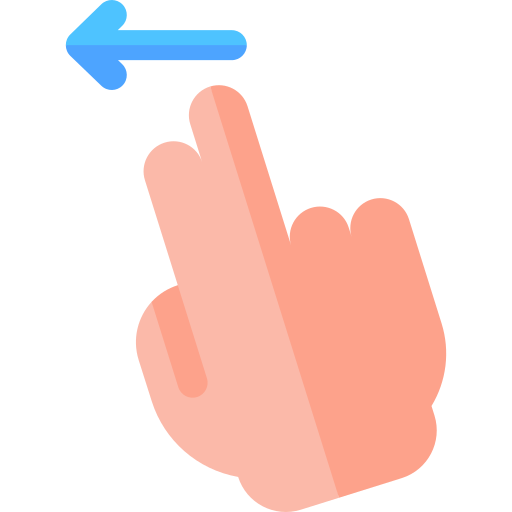 deslizar a la izquierda icono gratis