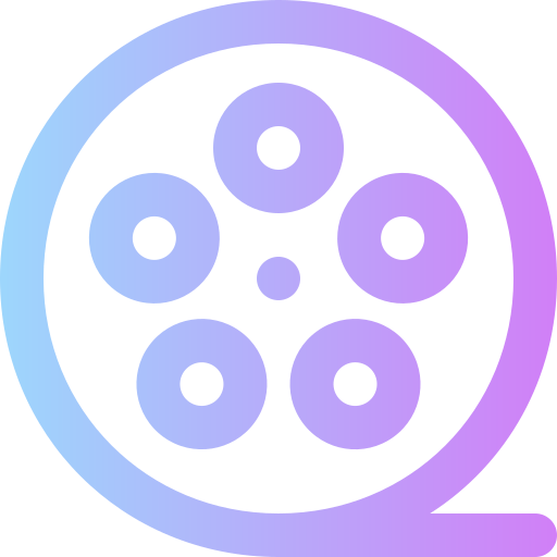 carrete de película icono gratis