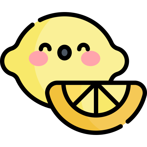 Lemon Kawaii Lineal color icon