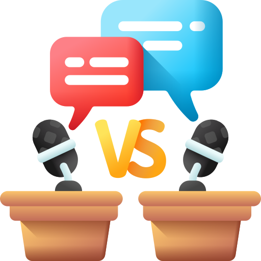 Debate 3D Color icon