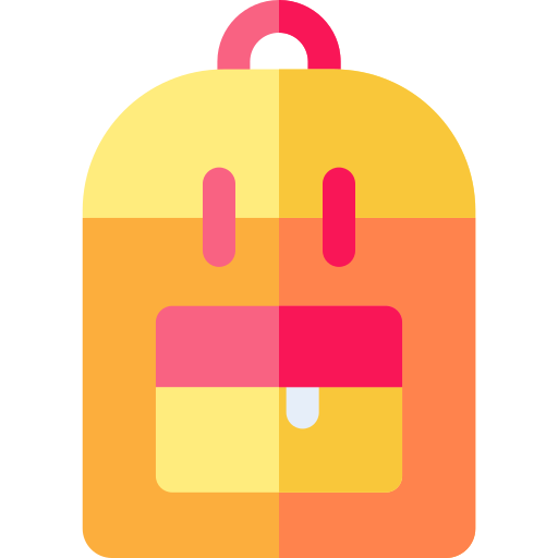 bolsa para la escuela icono gratis